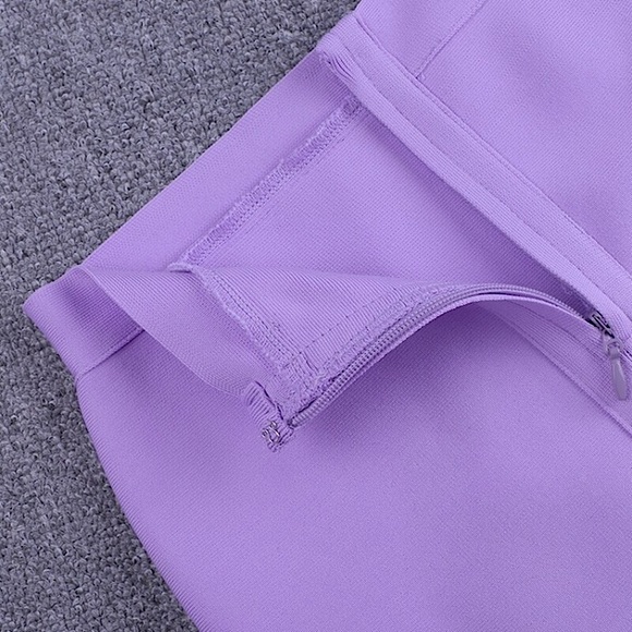 HP!✨Lavender 2 piece bandage dress set - Picture 14 of 15